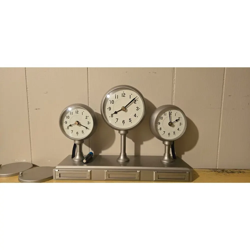 Pottery Barn Around the World 3-Time Zone Clock